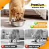 URPOWER 2 Pack 8″ Stainless Steel Dog Bowls – 50oz Thickened Durable Pet Bowls for Food and Water, Fit for Elevated Dog Bowl Stand(4 Pack)