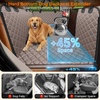 URPOWER Hard Bottom Dog Car Seat Cover, Back Seat Extender with Blanket | 2 in 1 Design, Non-Slip Blanket, 400 lbs Support, 40% More Space, Waterproof, Fits Cars & SUVs, Mesh Window, Easy Care(Khaki)
