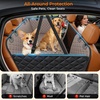URPOWER Hard Bottom Dog Car Seat Cover, Back Seat Extender with Blanket | 2 in 1 Design, Non-Slip Blanket, 400 lbs Support, 40% More Space, Waterproof, Fits Cars & SUVs, Mesh Window, Easy Care(Khaki)