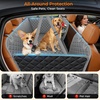 URPOWER Hard Bottom Dog Car Seat Cover, Back Seat Extender with Blanket | 2 in 1 Design, Non-Slip Blanket, 400 lbs Support, 40% More Space, Waterproof, Fits Cars & SUVs, Mesh Window, Easy Care(Grey)
