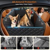 URPOWER Hard Bottom Dog Car Seat Cover, Back Seat Extender with Blanket | 2 in 1 Design, Non-Slip Blanket, 400 lbs Support, 40% More Space, Waterproof, Fits Cars & SUVs, Mesh Window, Easy Care(Carbon Black)