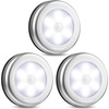URPOWER Motion Sensor Closet Light, Motion-sensing Battery Powered LED Stick-Anywhere Nightlight,Wall Light for Entrance,Hallway,Basement,Garage,Bathroom,Cabinet,Closet